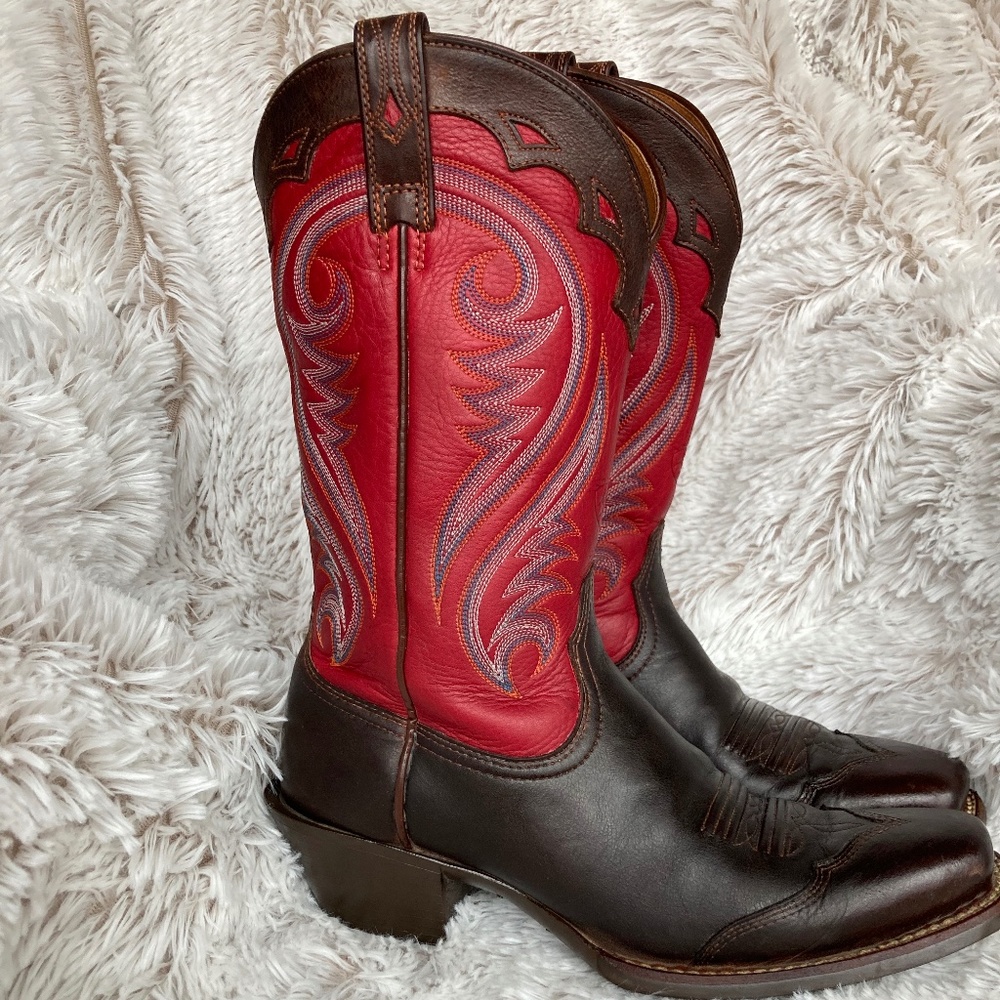 Womens Ariat 100001066 Legend Square Snip Toe Cowboy Boots Size 7.5B